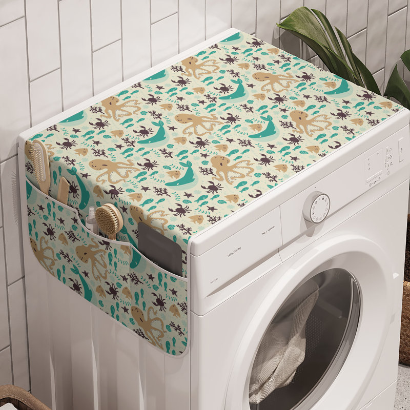 Machine à laver East Urban Home Octopus, paquet de 2, 47 po x 18,5 po