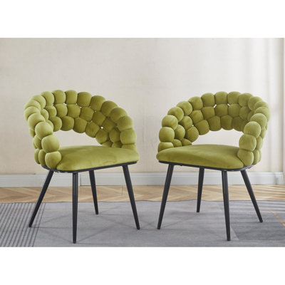 Modern Chair With Ergonomic Design And Stable Legs For Office, Lobby 2Pcs Style Soft Padding Living Room