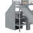 Bunk Bed, House-Shaped with Slide and Storage Staircase, Sturdy Frame-574370617