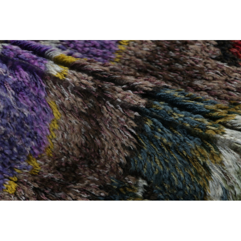 Vintage Hand Knotted Wool Area Rug