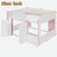 Lit mezzanine moderne avec maisonnette et rangement-1943557041