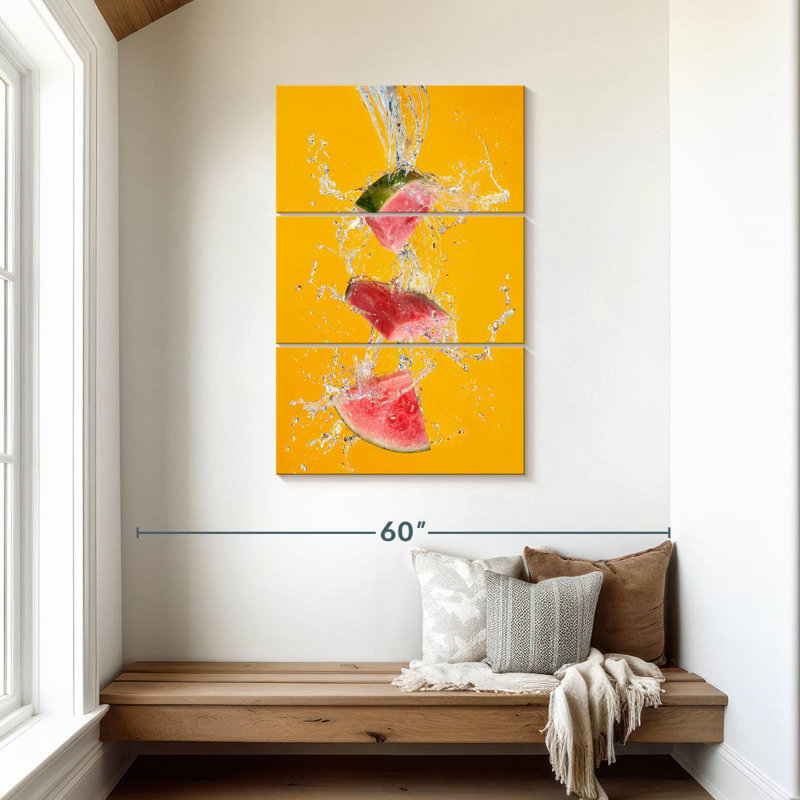 Yarlin Watermelon Splash, 45" H x 28" W