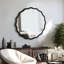 Solid Wood Wavy Mirror Vanity & Dresser Wall Decor for Any Room-353826615