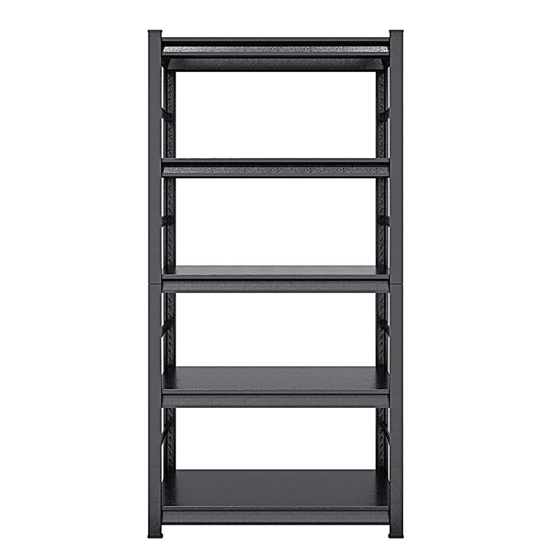 Étagères de rangement à 5 niveaux, tablettes réglables en métal robuste, H 72 po x l 35,4 po x P 15,7 po