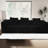 4 - Seat Modular Black Cloud Couch With And Oversized Chaise For Living Room, Medium Firm Seat, American Design, Us Foam, Standard 100 By , Stain , Machine Washable Pet , Smooth To Pilling Brushed-1988557944