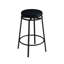 Long Dining Table Set With Power Outlets, Bar Kitchen Table Set With Circular Stools, Easy Assemble, Brown Gray Table+black Stool-1653247464-1653247471