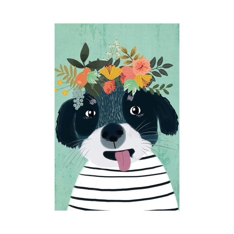 Puppy by Mia Charro - Wrapped Canvas Gallery-Wrapped Canvas Giclée, 101.6cm H x 66.04cm W