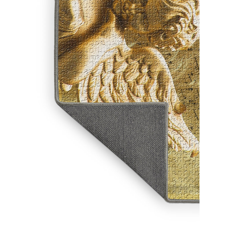 Tapis brun Angel, Rectangle 4 pi x 6 pi