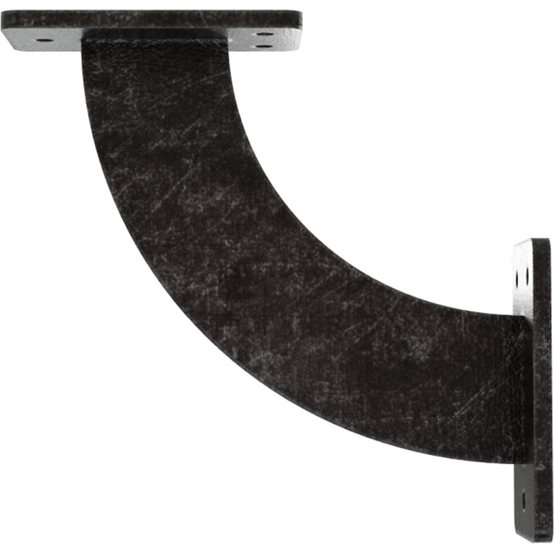 Support en acier Bradford l 2 po x P 7 po x H 7 po, H 7 po x l 2 po x P 7 po, Argent antique