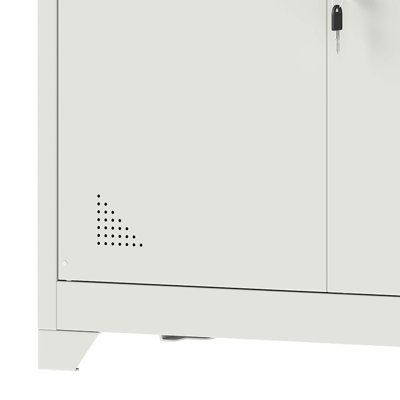 Arild 2 -Door 2 -Shelf Storage Cabinet Steel