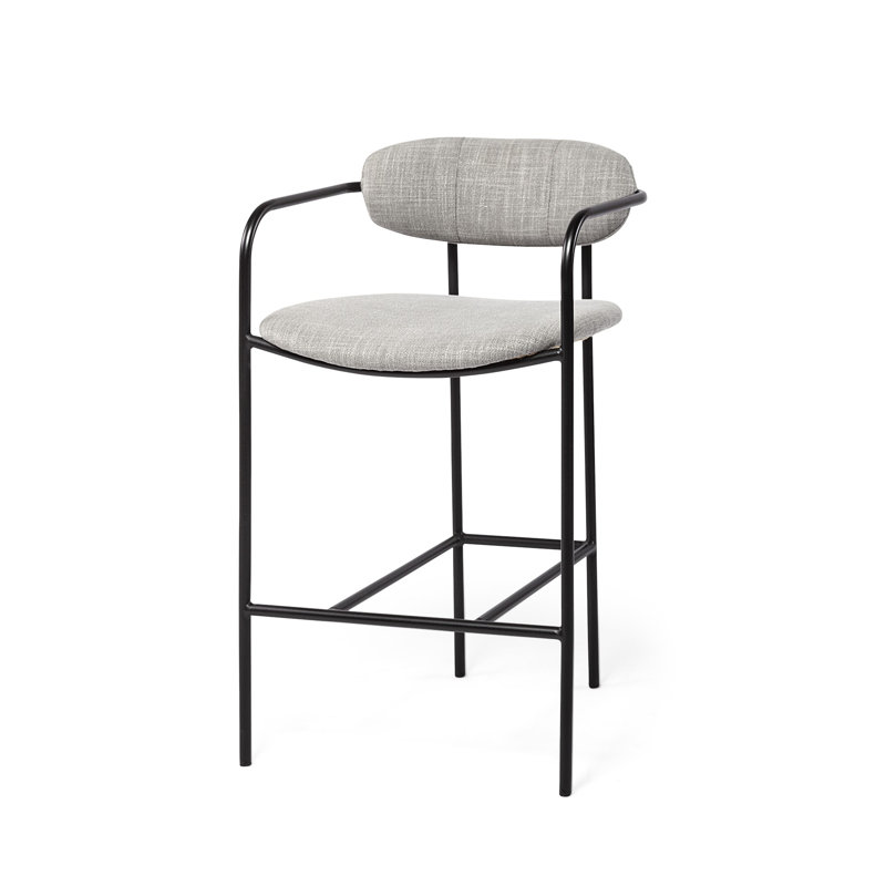 Tabouret en tissu Biélorussie, Gris bronze, Gris