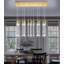 Lustre rectangulaire moderne 16 lumières Glam-94087796