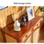 Banc de rangement pour chaussures en bois massif