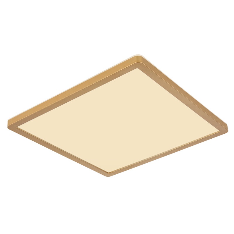 Plastic LED Flush Mount, Brass