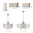 Mance 6 - Light Dimmable Drum Chandelier-414418061