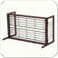 Barrière réglable pour animaux en bois