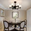 31.5" 6-light Wagon Wheel Ceiling Fan With Light Kit, Linen Shade, Dc Motor And Remote