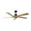  Ventilateur de plafond d'intérieur Aspen 56 avec pales en miel naturel et télécommande portable-24292731-24292709