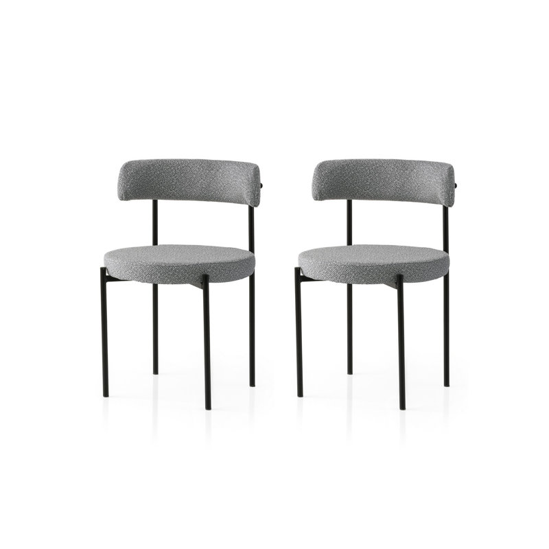 Ensemble de chaises (2 pièces), Gris