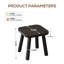 Solid Wood Accent Stool-249254496