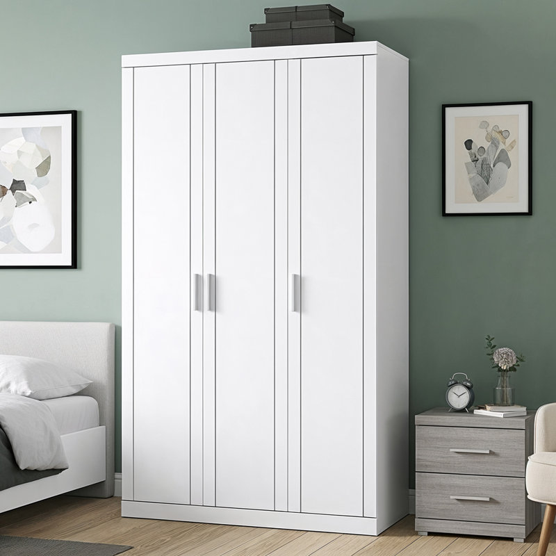 Kimberley Leighana 3 Door Wardrobe, White