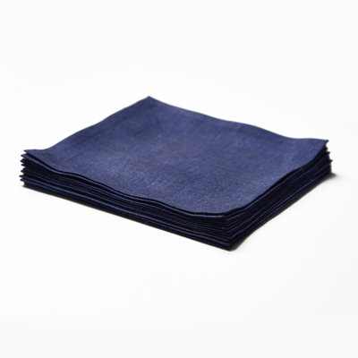 100% Pure Linen Cocktail Napkins - Athena