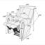 Fauteuil inclinable à mouvement manuel moderne 1pc