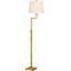 Greer Adjustable Bridge Floor Lamp with Linen Shade-374142722