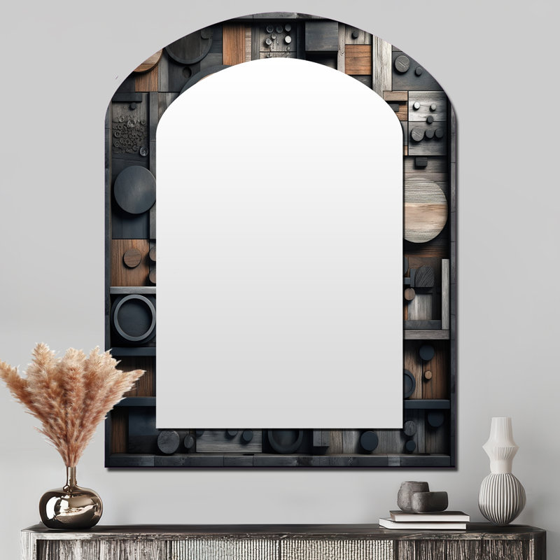 Miroir mural Cubic Geometric Dreams IV, 43 po x 33 po