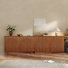 Designer 55'' Curved Three-dimensional Texture Sideboard(set Of 2)