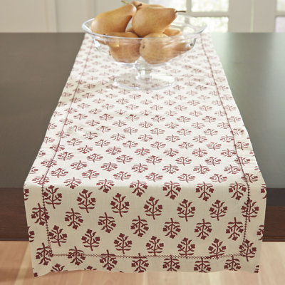 Suzanne Floral 100% Cotton Table Runner