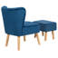 Fauteuil de chambre avec repose-pieds l 26,5 po Ferndale-798151217