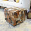 Cube en cuir Daniella