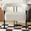 Fauteuil d'appoint rembourré moderne à 3 pieds Kristinn