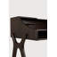 Flow desk - varnished mahogany - rose brown - 2 drawers - rectangular-1391846727