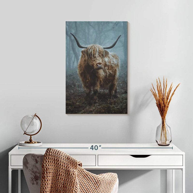 Forest Highland Cow, H 24 po x l 16 po