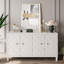 Armoire d'appoint avec finition blanche délavée chic