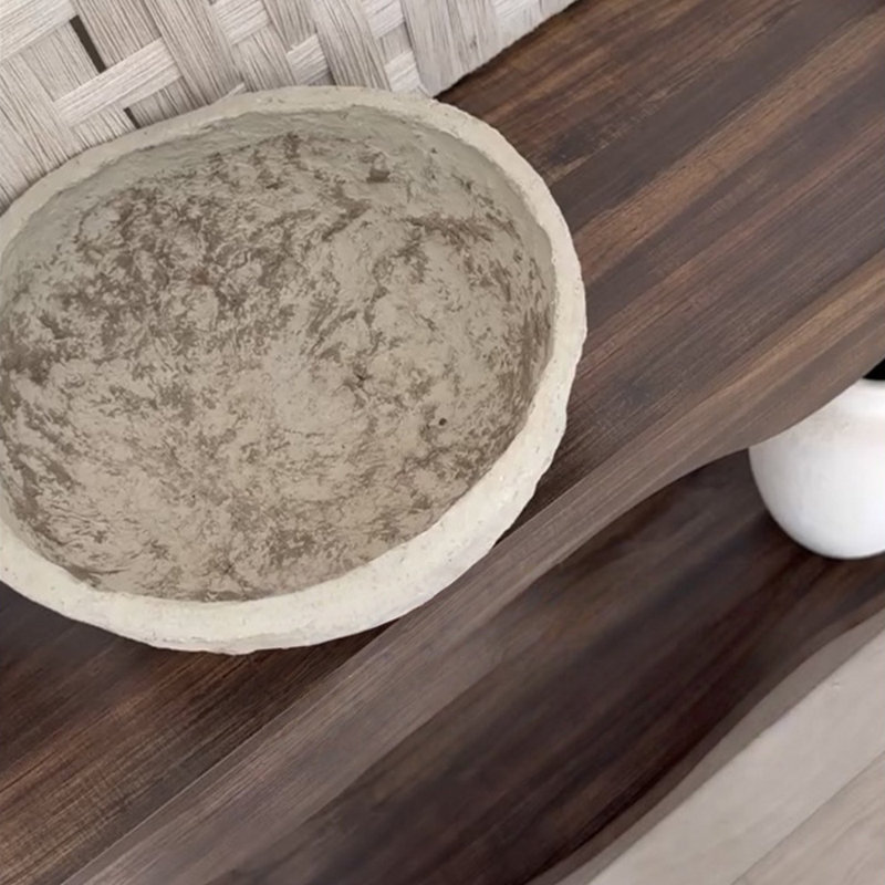 Table de véranda rétro en bois massif de style français