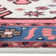 Matteson Hand-Knotted Area Rug in Red/White/Blue