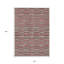 Tapis intérieur lavable rayé beige 10 pi x 14 pi