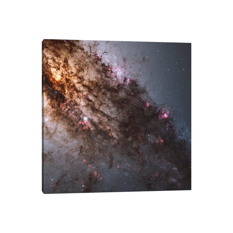 Dark Lanes of Dust Crisscross the Elliptical Galaxy Centaurus 1 Piece Wrapped Canvas Wall Art, 66.04 cm H x 66.04 cm W