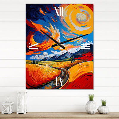 Horloge murale tourbillonnante