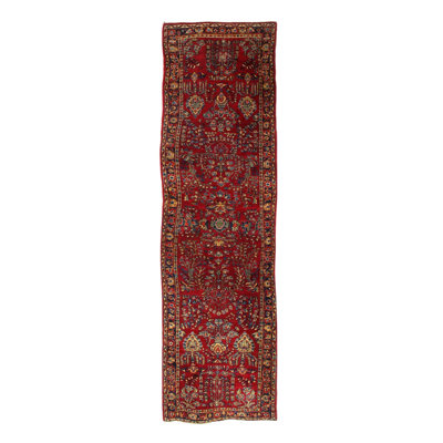 Waliyah Oriental Area Rug in Rust