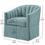 Fauteuil d'appoint pivotant avec jupe Solitude-190408633