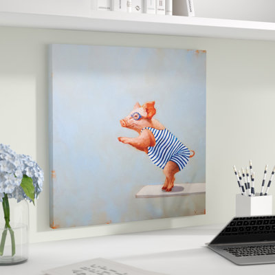 « the plongée », reproduction sur toile