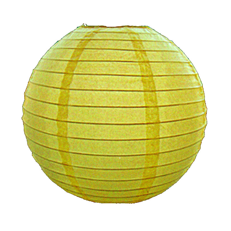 Paper Round Pendant Shade ( Clip On ) in Peach, Apricot, 40cm H x 40cm W x 40cm D