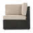 Coussin beige / structure brun foncé sélectionné