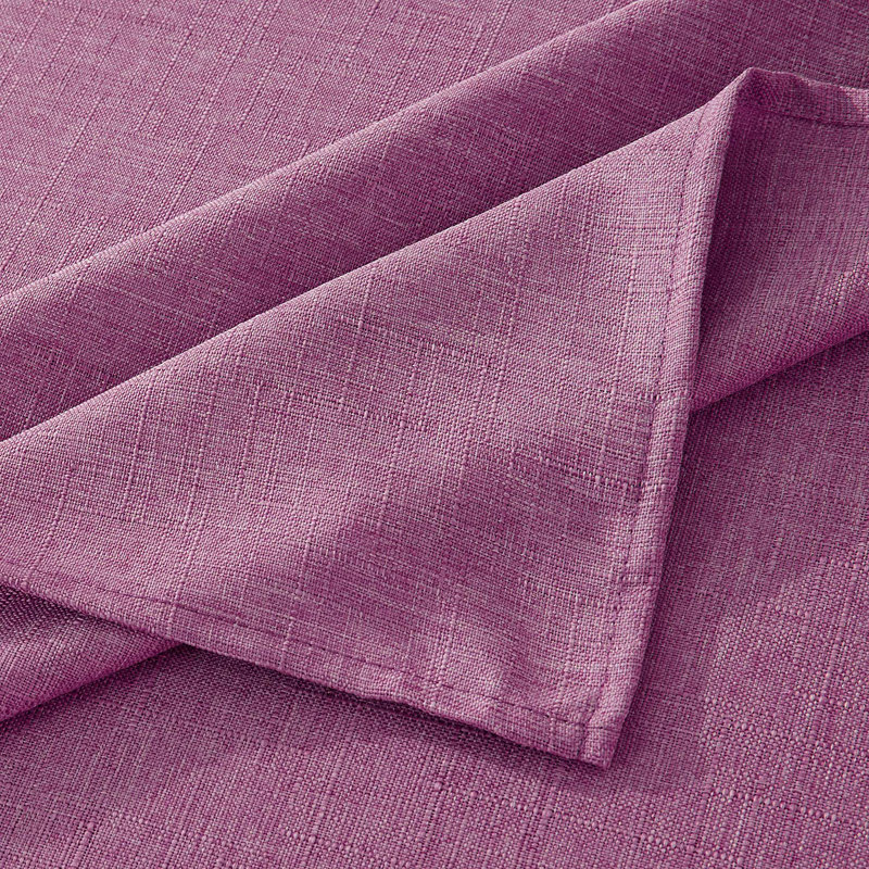 Tapanga Linen Vintage Tablecloth, 120" L x 68" W, Lavender