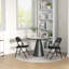 HOMCOM Padded Folding Chairs Cushioned Seat Metal Frame-540936425-558167809