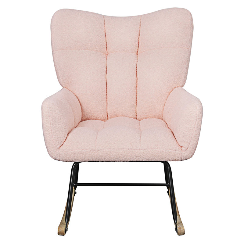 Chaise berçante, Ourson rose